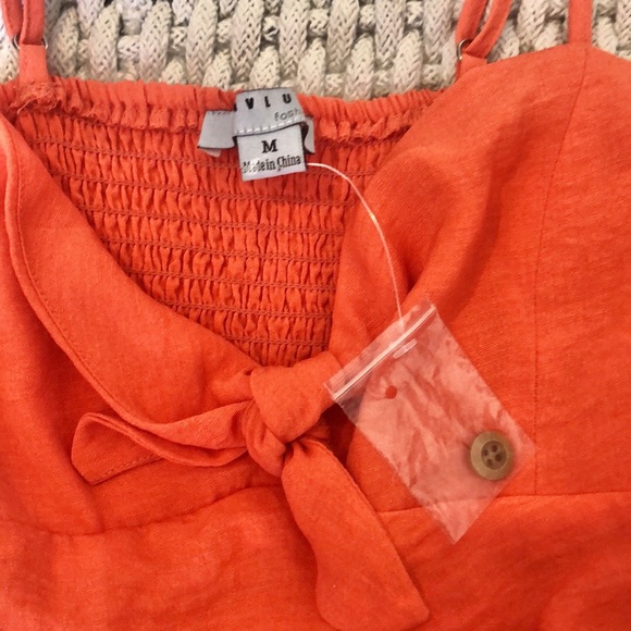 Orange summertime sweet dress - Picture 4 of 4